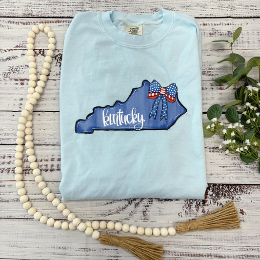 Kentucky state bow patriot tee