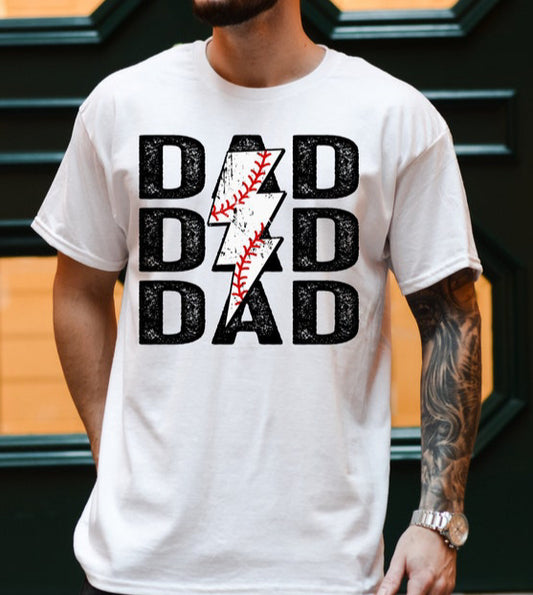 dad lighting bolt tee