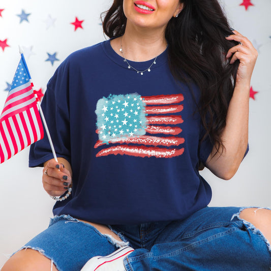 American flag tee