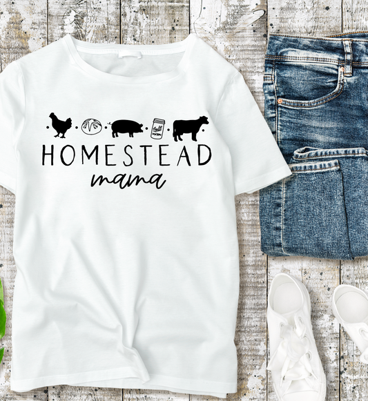 Homestead mama animals tee