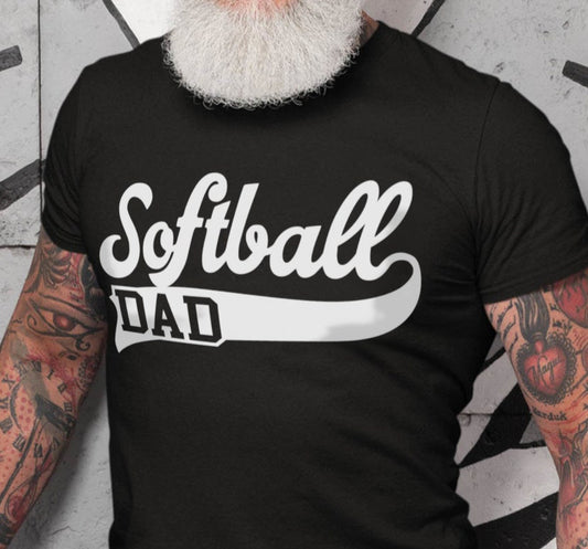 Softball dad underlined tee