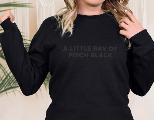 A little ray of pitch black