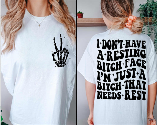 I don’t have a resting tee