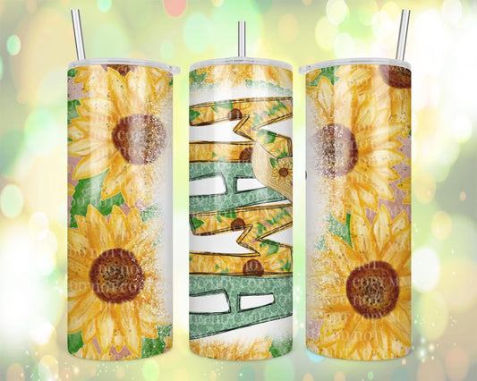 Mama sunflower tumbler