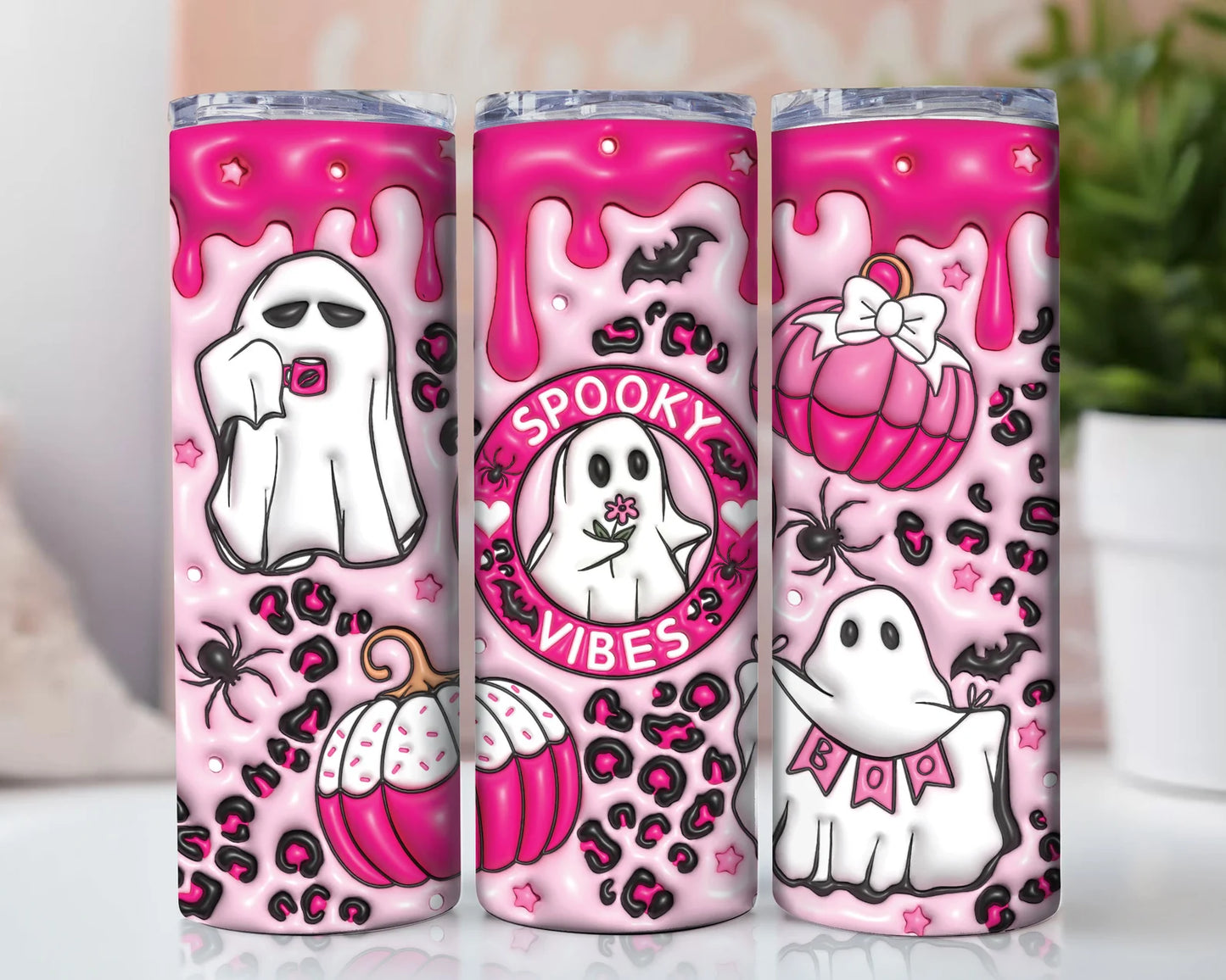 Spooky vibes tumbler