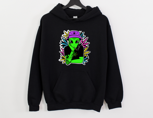 Tatted alien hoodie